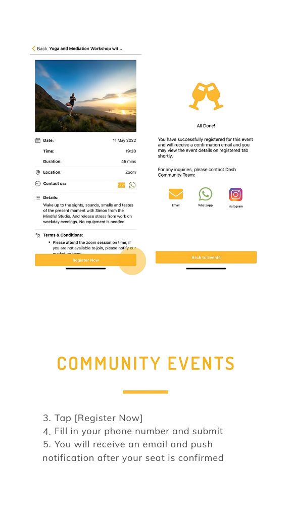 How to Join Our Events